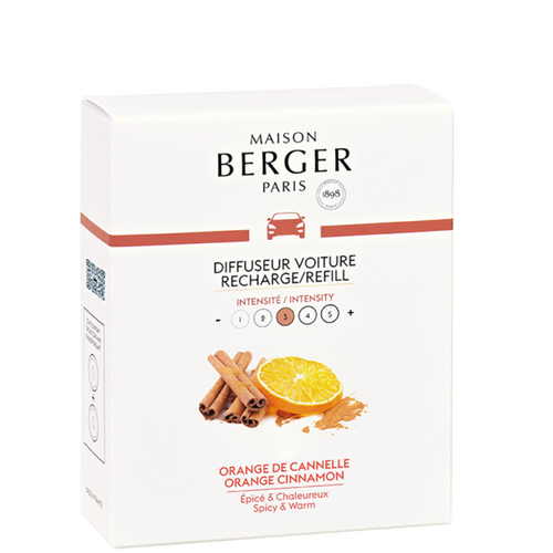 Maison Berger Paris Navullingen Auto Diffuser Orange de Cannelle