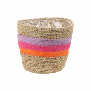 Mand met liner D 15 x H 13 cm