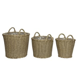 Mand Wicker Camille Natural - Ø 28 x H 21 cm - afbeelding 2