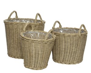 Mand Wicker Camille Natural - Ø 28 x H 21 cm - afbeelding 3