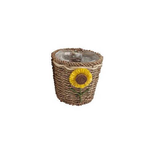 Mand Zonnebloem - D16 x H15cm