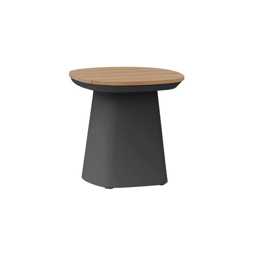 Marina bijzettafel 44 x 44 x 44 cm zwart teak