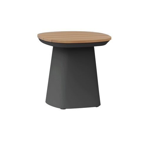 Marina bijzettafel 52 x 52 x 52 cm zwart teak