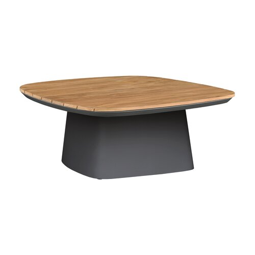 Marina salontafel 88 x 88 x H30 cm zwart teak