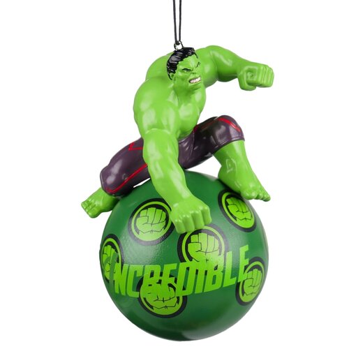 Marvel Kerstbal Hulk 3D - Groen