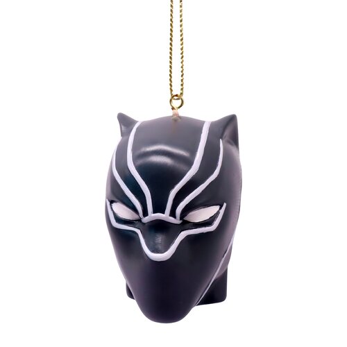 Marvel kerstornament Black Panther face resin - 6,1 x 4,5 x 6,9 cm