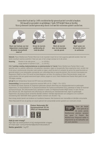 Mediterr. plantenmest 1kg - afbeelding 2