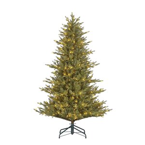 Meran x-mas tree green prelit TIPS 1040 - h155xd102cm 168L timer/dimmer - afbeelding 1