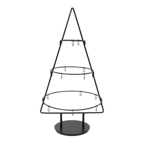 Metalen kerstboom D 30 x H 60 cm black