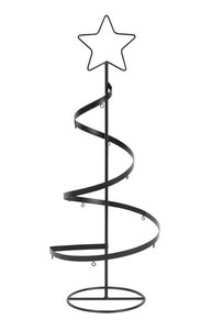 Metalen kerstboom spiraal D 20 x H 50 cm black