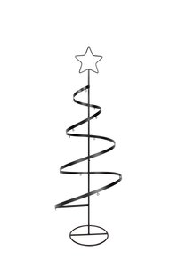 Metalen kerstboom spiraal D 25 x H 70 cm black