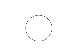 Metalen ring D 30 cm black