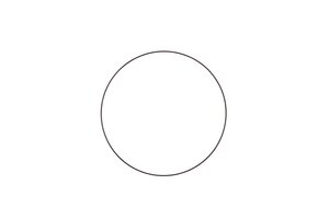 Metalen ring D 40 cm black