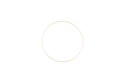 Metalen ring D 40 cm gold