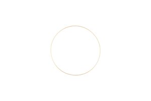 Metalen ring Ø40 cm goud