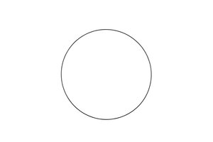 Metalen ring D 50 cm black