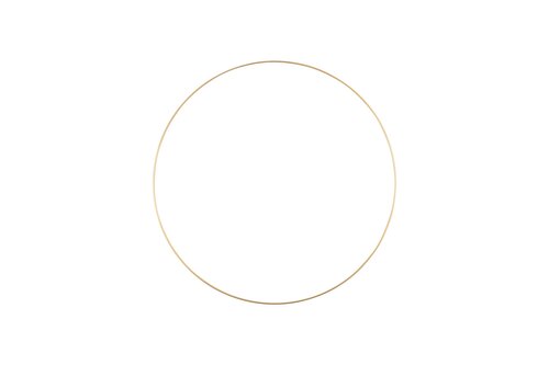 Metalen ring D 50 cm gold
