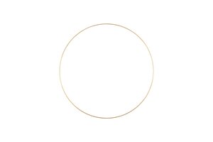 Metalen ring Ø50 cm goud