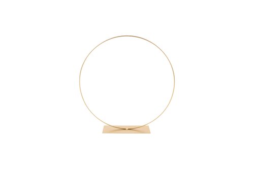 Metalen ring op voet - D35cm Goud