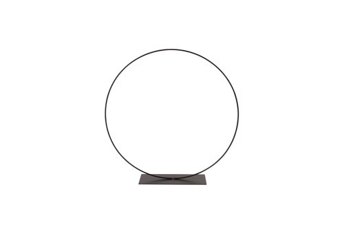 Metalen ring op voet - D35cm Zwart