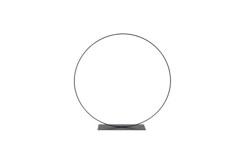 Metalen ring op voet - D45cm Zwart
