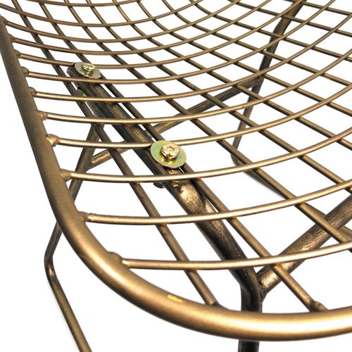 Metalen stoel goud 52x57x82cm - afbeelding 6