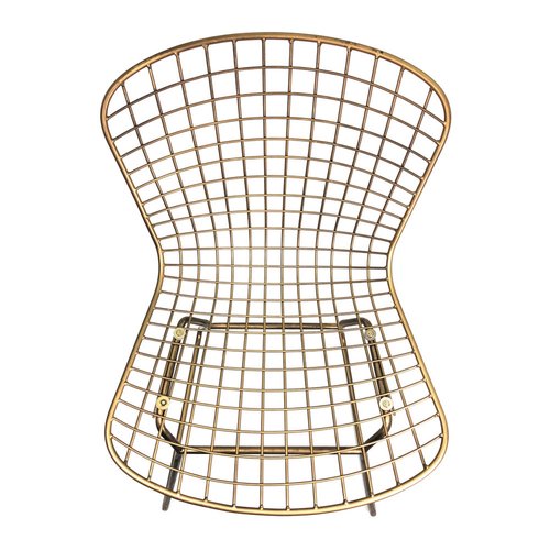 Metalen stoel goud 52x57x82cm - afbeelding 7