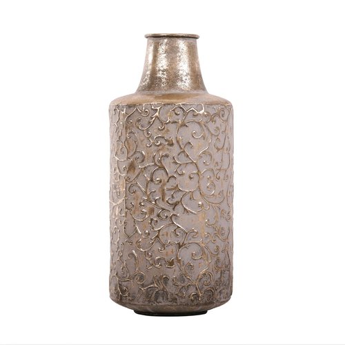 Vaas Metaal White Gold - H 16 x D 16 cm