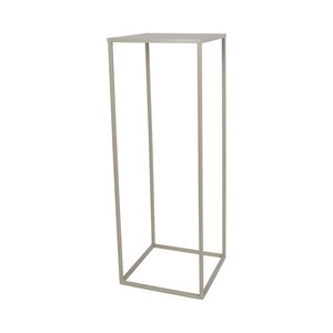 Metalen Zuil 22 x 22 x H 60 cm Wolwit