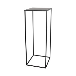 Metalen Zuil 22 x 22 x H 60 cm Zwart