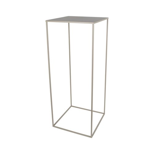 Metalen Zuil 25 x 25 x H 70 cm Wolwit