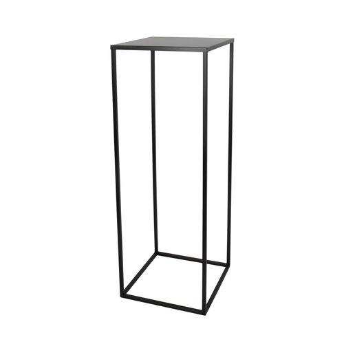 Metalen Zuil 25 x 25 x H 70 cm Zwart
