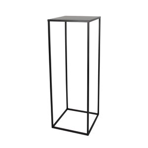 Metalen Zuil 25 x 25 x H 70 cm Zwart