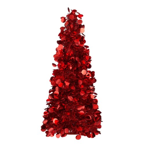 Mica Decorations Boom rood - D 22 x H 60 cm