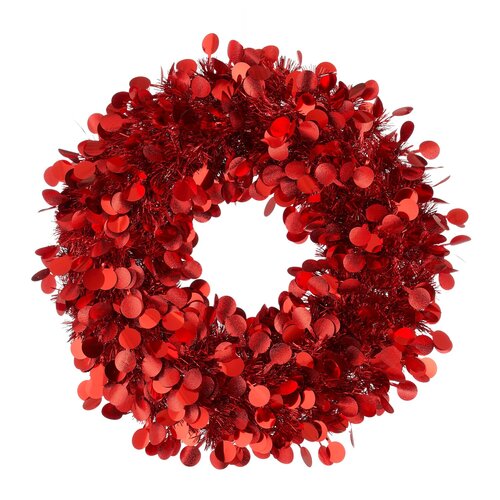 Mica Decorations Krans rood - D 46 cm