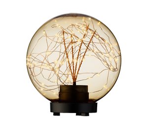 Micro LED ball plastic lying amber/classic warm 20cm 80L - afbeelding 1
