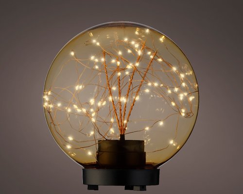 Micro LED ball plastic lying amber/classic warm 20cm 80L - afbeelding 2