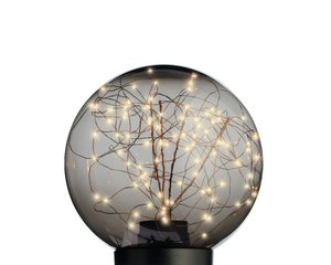 Micro LED ball plastic lying smokey/classic warm 25cm 100L - afbeelding 1