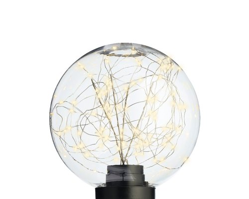 Micro LED ball plastic lying transparant/warm wit 25cm 100L - afbeelding 1