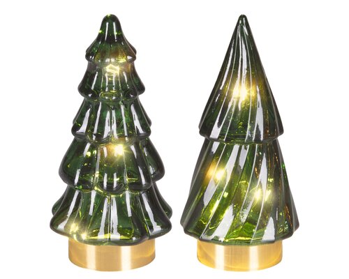 Micro LED boom binnen - D6xH12,8cm Groen - 2 Varianten - afbeelding 1