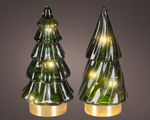 Micro LED boom binnen - D6xH12,8cm Groen - 2 Varianten - afbeelding 2