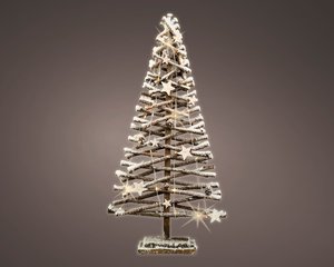 Micro LED boom rotan snowy tree BO 80cm 30L - afbeelding 2