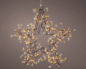 Micro LED frame light metal ster warm+classic white 38cm 300L - afbeelding 2