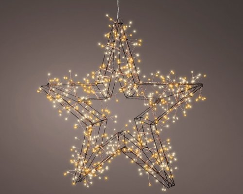 Micro LED frame light metal ster warm+classic white 58cm 600L - afbeelding 2