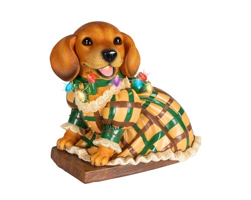 Micro LED hond binnen - B26xH24,5cm Meerkleurig - afbeelding 1