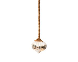 Micro LED ui Transparant rattan BO Binnen - Ø 20 x H 21 cm - afbeelding 1