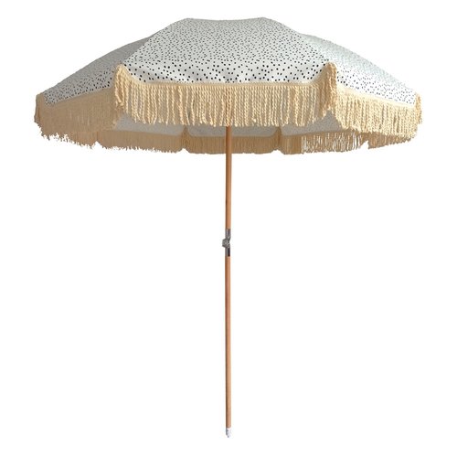 Middenstokparasol IBIZA Spotted white - Ø 180 x 200 cm