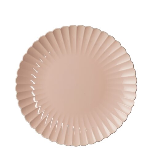 Mila decoratie bord recycled plastic l.roze - D 33 x H 3 cm