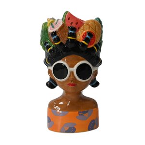 Mini bloempot H 20 cm lady tropical