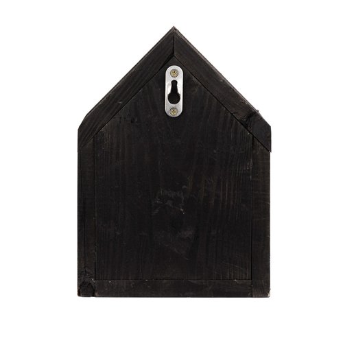 Modern Vogelhuisje Nestkast Zwart-Grijs - B 16 x D 13 x H 22 cm - afbeelding 5